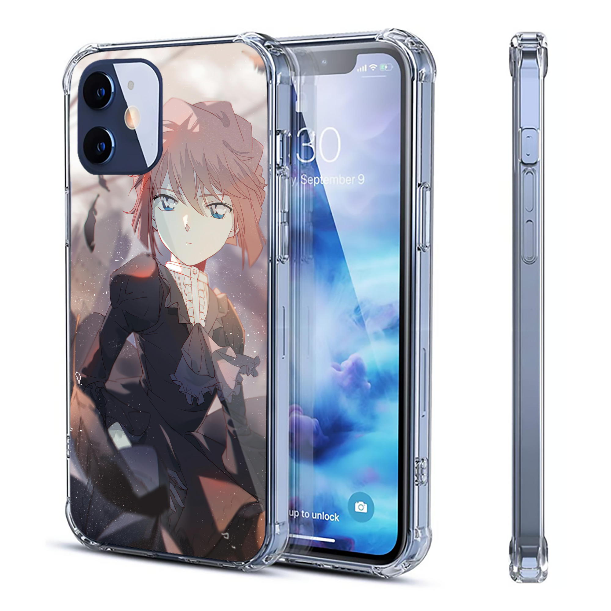 （画像用） 名探偵コナン Detective Conan 【iPhone 12シリーズ対応】透明スマホケース（クリアソフトケース）